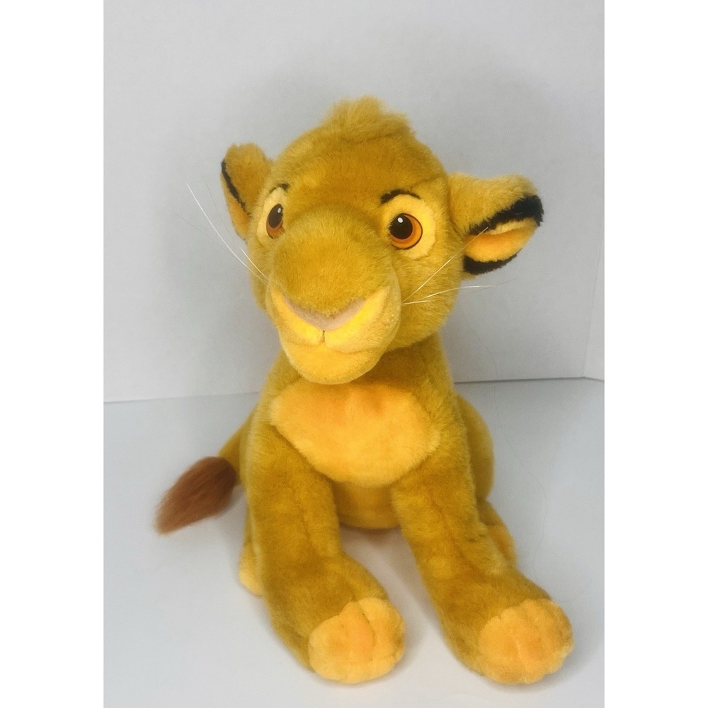 VTG  Disney 14" Young SIMBA CUB Sitting Position Lion King Plush Stuffed Animal